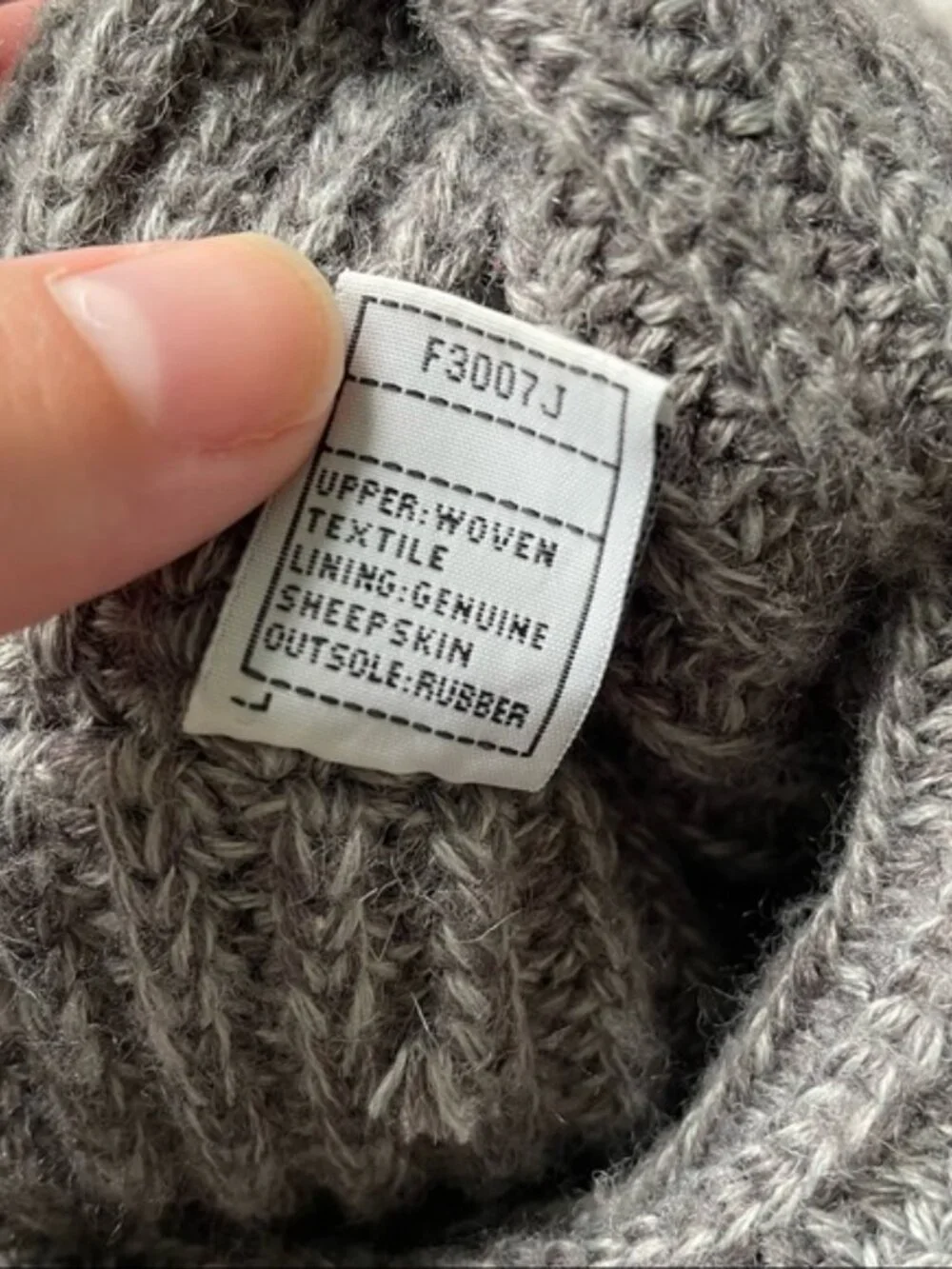 UGG Australia | Cardi Knit Boots in Gray | Size 7